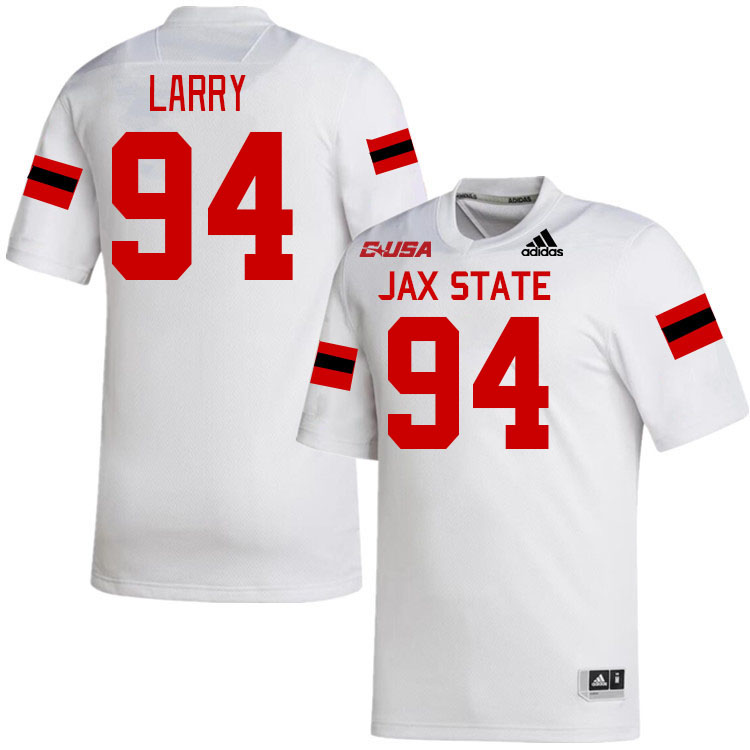 #94 Jumarion Larry Jacksonville State Gamecocks College Football Jerseys Stitched-White